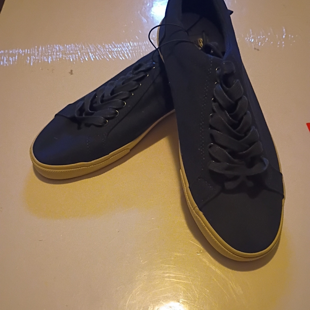 Men Gap Canvas Tennis Shoes Navy Size 9 New